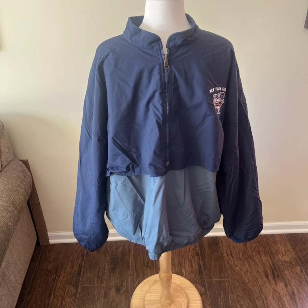 Vintage Y2K New York Yankees World Series 1/2 Zip Pullover Windbreaker